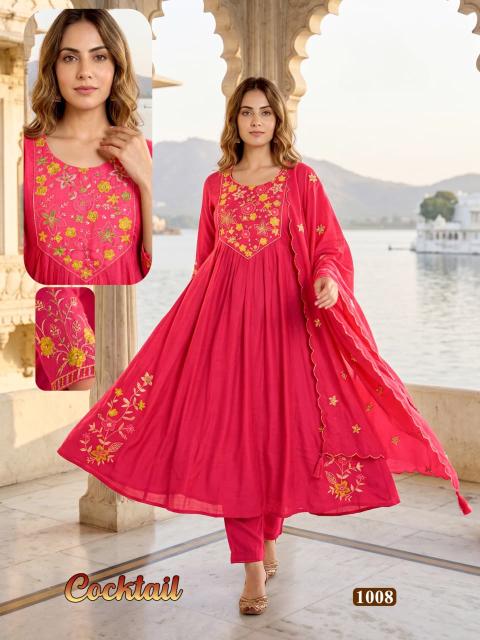 Desi kudi cocktail anarkali 3pcs wholesale ladies kurti in ludhiana